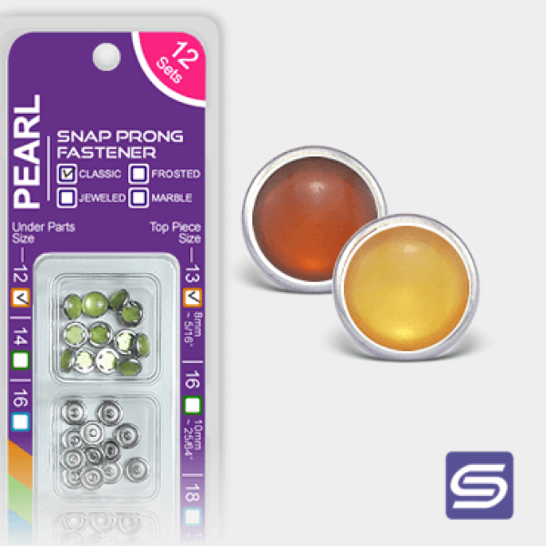 10.5MM / SIZE 14 • PEARL SNAP BUTTON