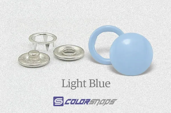 Light Blue Popper Buttons