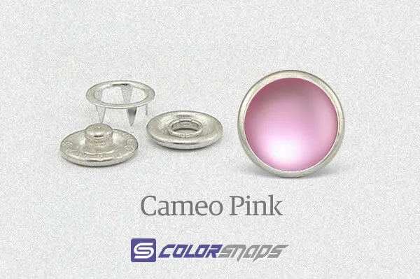 Pink Pearl Snap Button