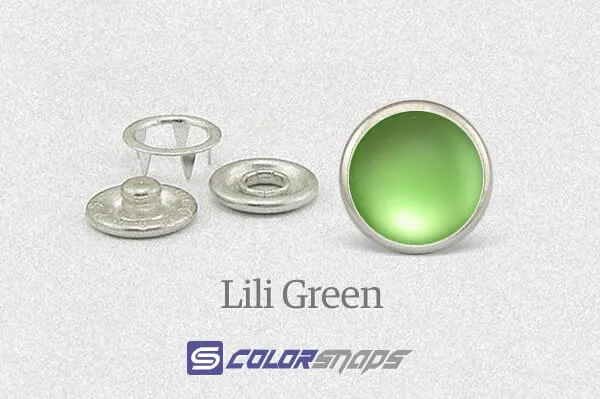 Light Green Pearl Snap Buttons