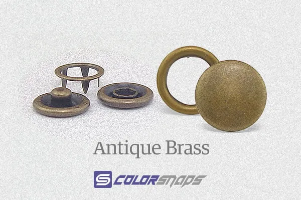 Antique Brass Ring Snaps