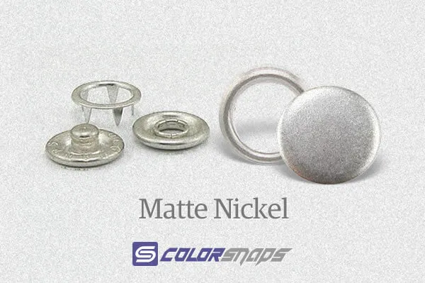 Matte Nickel SIlver Brass Snaps