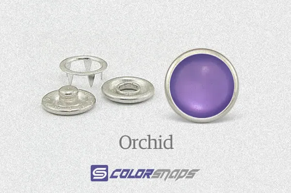 Orchid Pearl Snap Button
